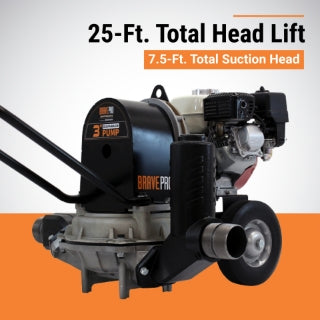 Brave Diaphragm Pump | 3 In. | Honda GX120
