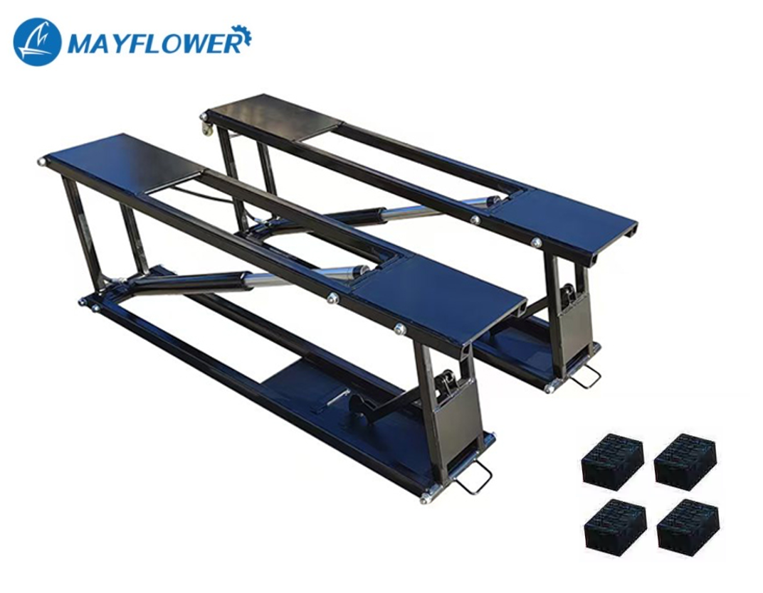 Mayflower Quality Scissor Quick Garage Car Lift Low Profile 6600 LB Capacity Portable 110V