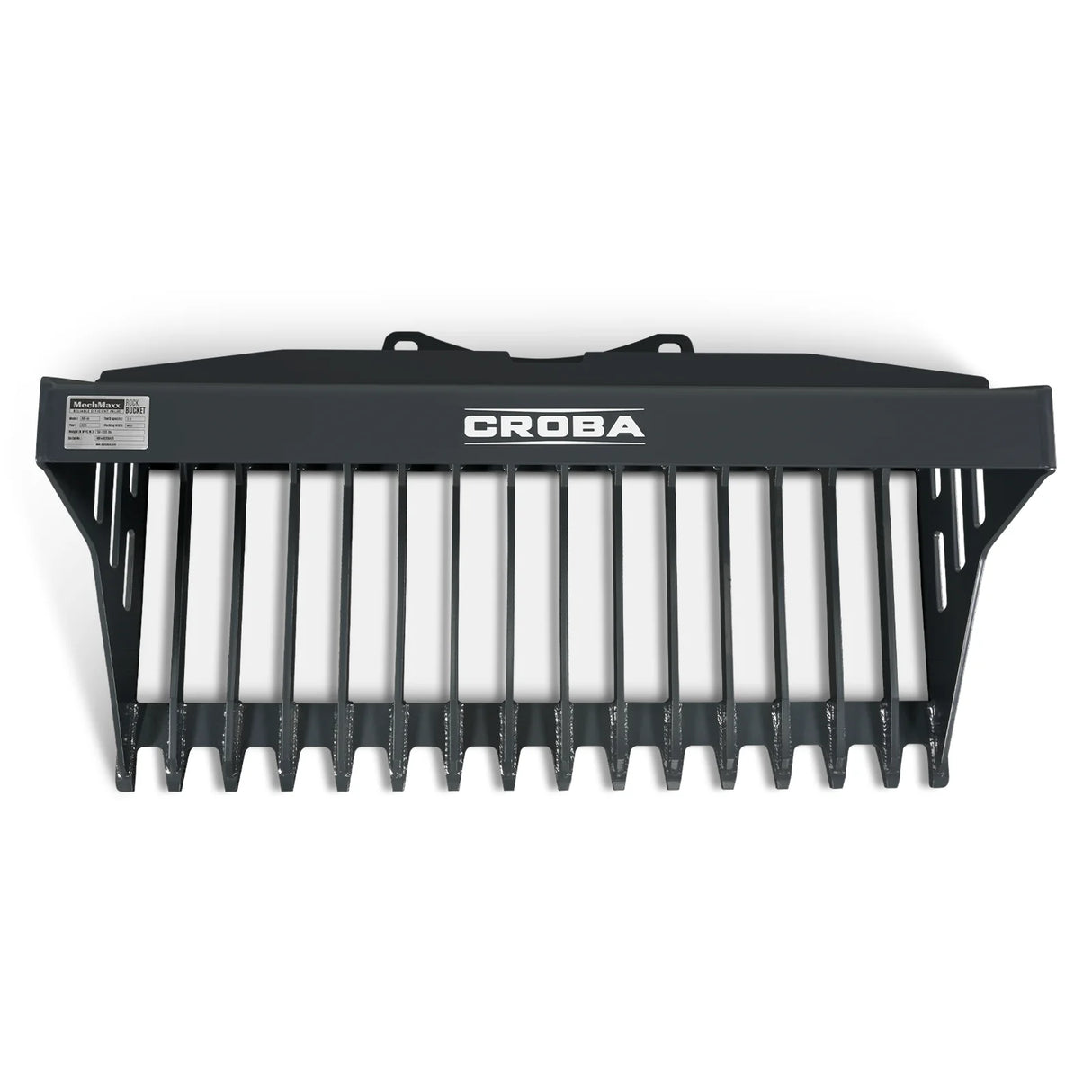 44'' Mini Skid Steer Rock Bucket, 25'' Overall Depth