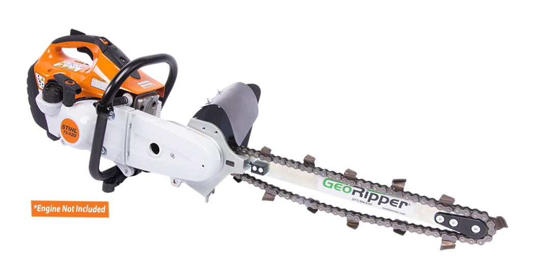MiniTrencher GeoRipper T/A S500 Trenching Attachment for Stihl