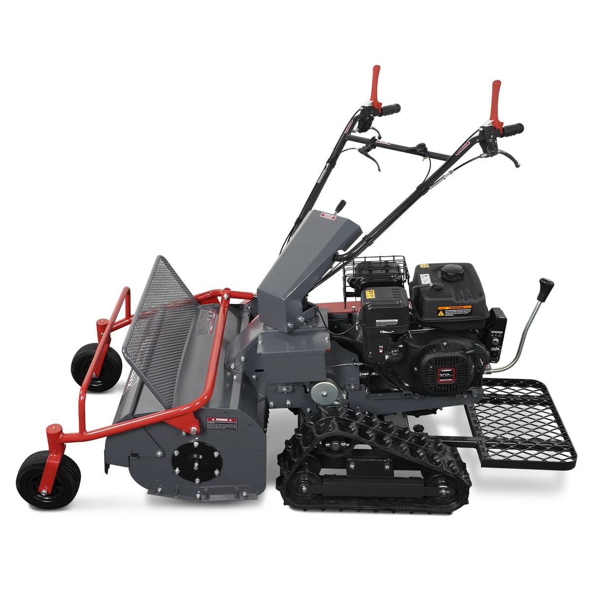 MechMaxx 27" Walk Behind Flail Mower, 10HP 302cc, Self-Propelled, Tracked, Electric Start, SFM27T