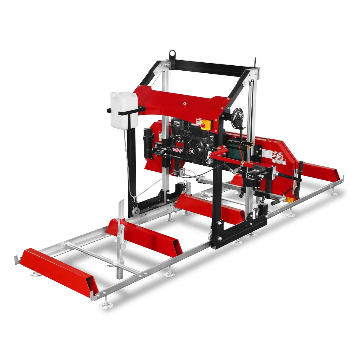 MechMaxx 32" Portable Sawmill, 459cc 15HP E-Start Gasoline Engine, 26.5" Board Width, 13' Track Length, SM-32
