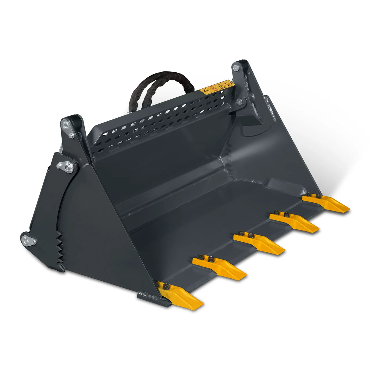 44" 4-In-1 Combo Mini Skid Steer Bucket Attachment With Quick Attach, Universal Mount