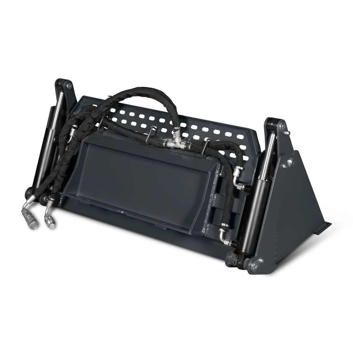 44" 4-In-1 Combo Mini Skid Steer Bucket Attachment With Quick Attach, Universal Mount