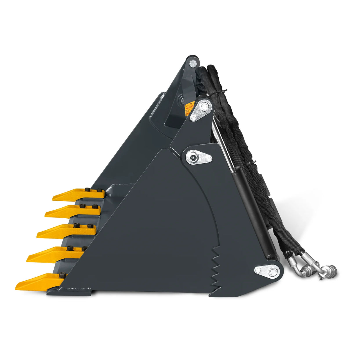 44" 4-In-1 Combo Mini Skid Steer Bucket Attachment With Quick Attach, Universal Mount