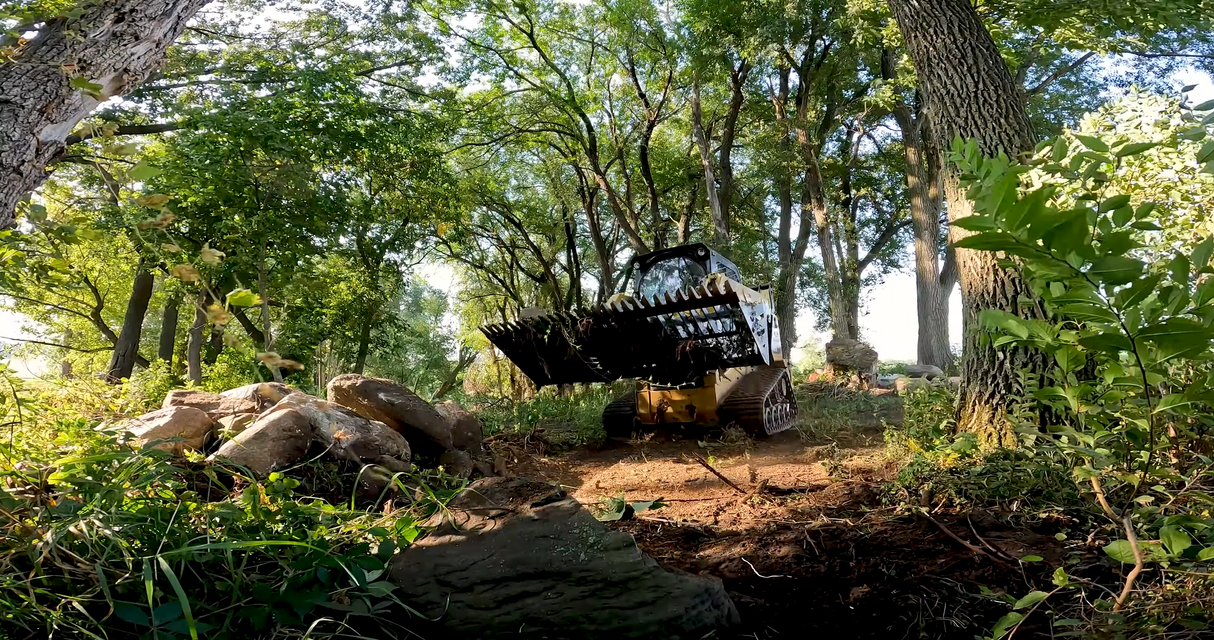 Ignite Attachments 61.9 in Skid Steer Rock Bucket