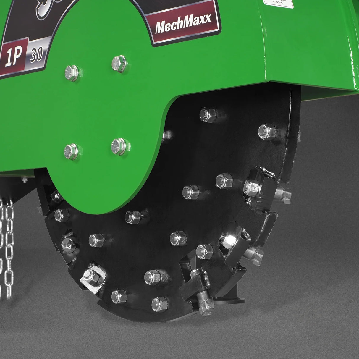 MechMaxx 3-Point PTO Stump Grinder, 30 in Flywheel, 40-100HP, with 44 Carbide Teeth (PTO Shaft Included with Slip Clutch), SG30PRO – Green