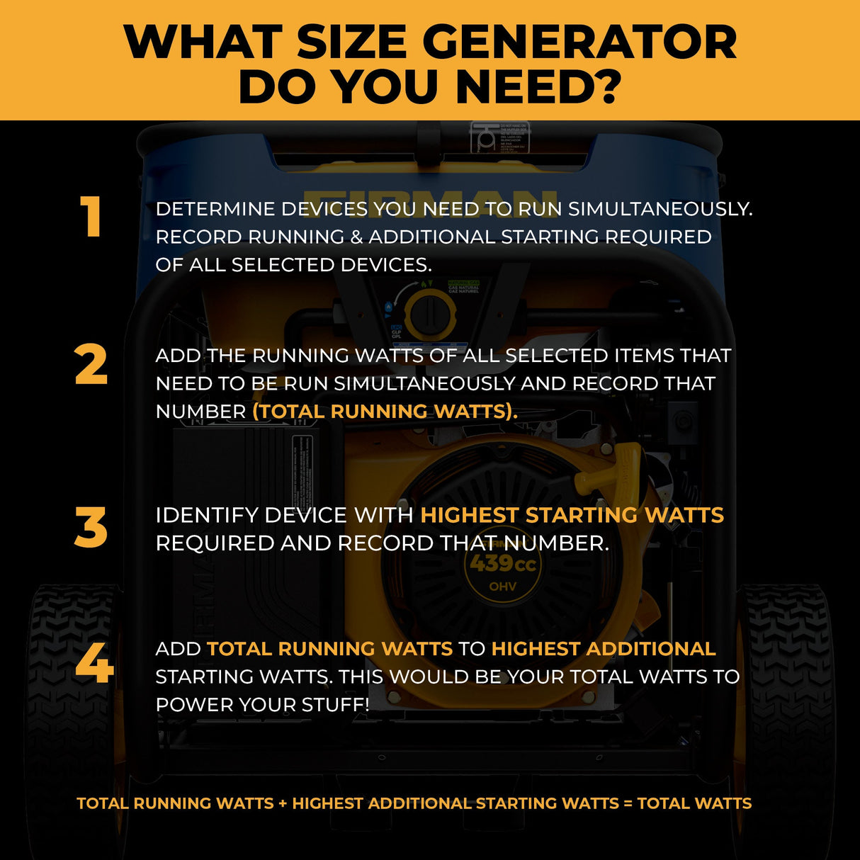 Tri Fuel 7500W Portable Generator Electric Start 120/240V