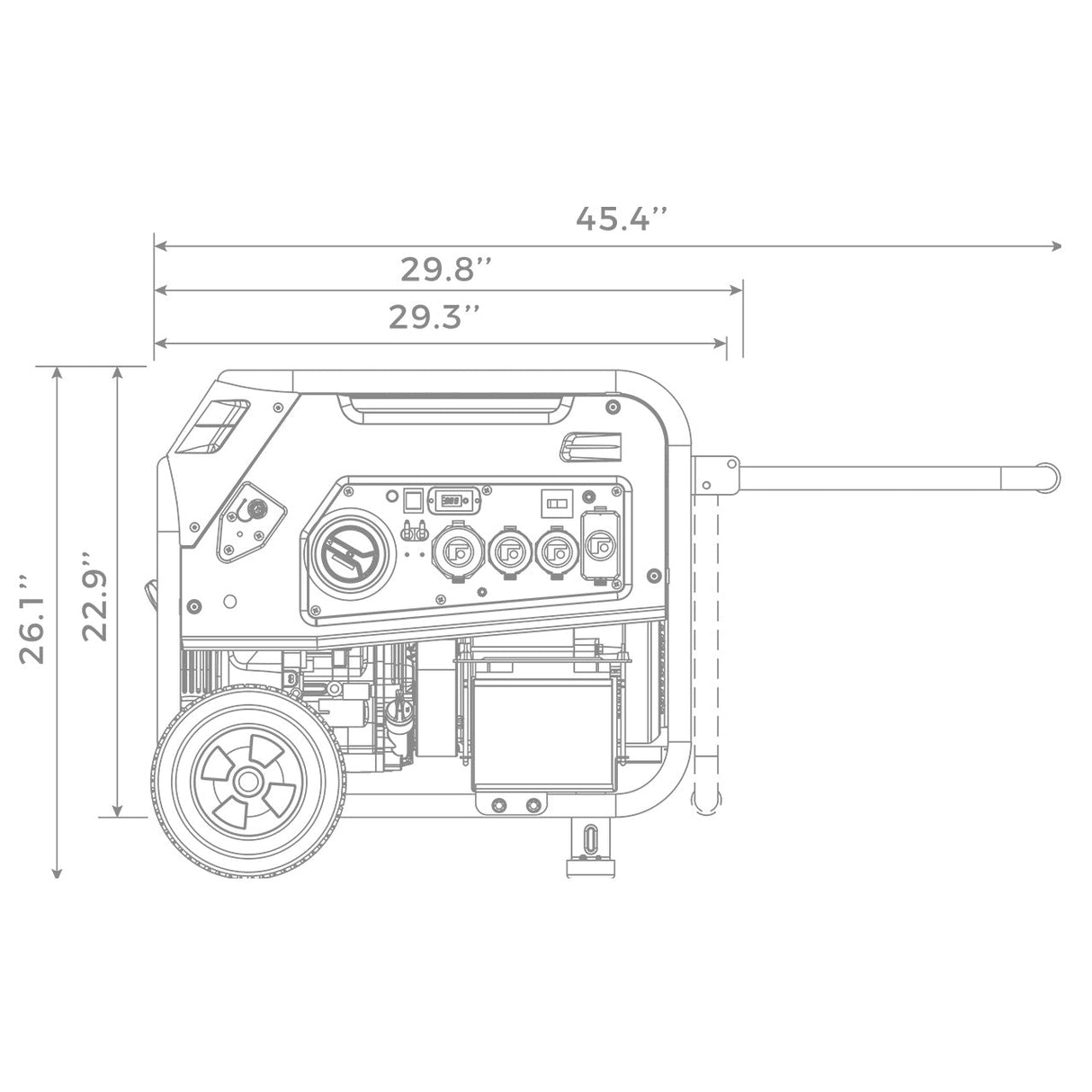 Tri Fuel Portable Generator 8000W Electric Start 120/240V