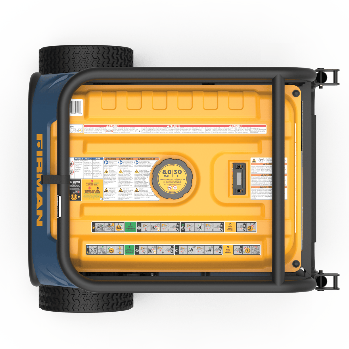 Tri Fuel Portable Generator 8000W Electric Start 120/240V