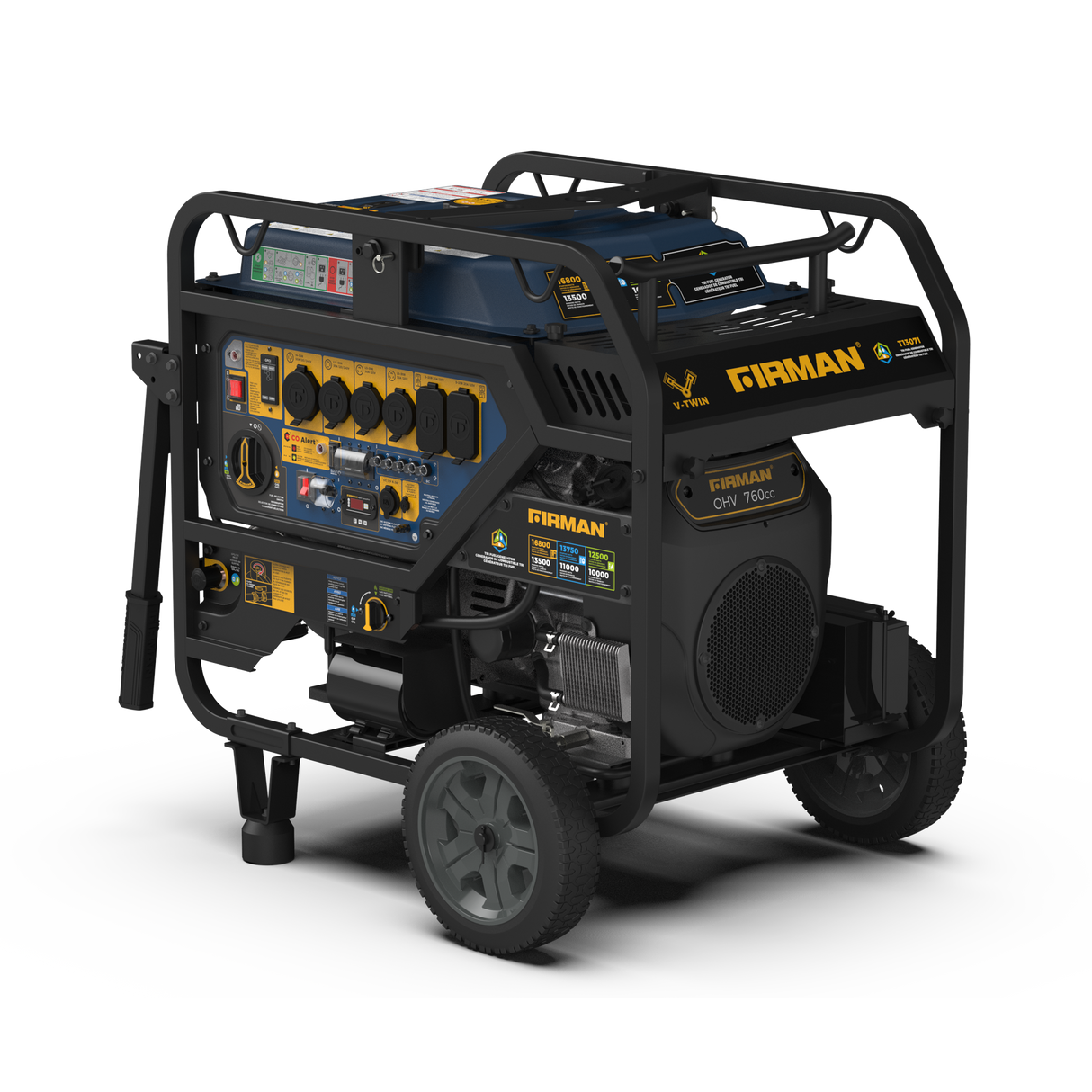 TRI FUEL PORTABLE GENERATOR 16800W ELECTRIC START 120/240V WITH CO ALERT