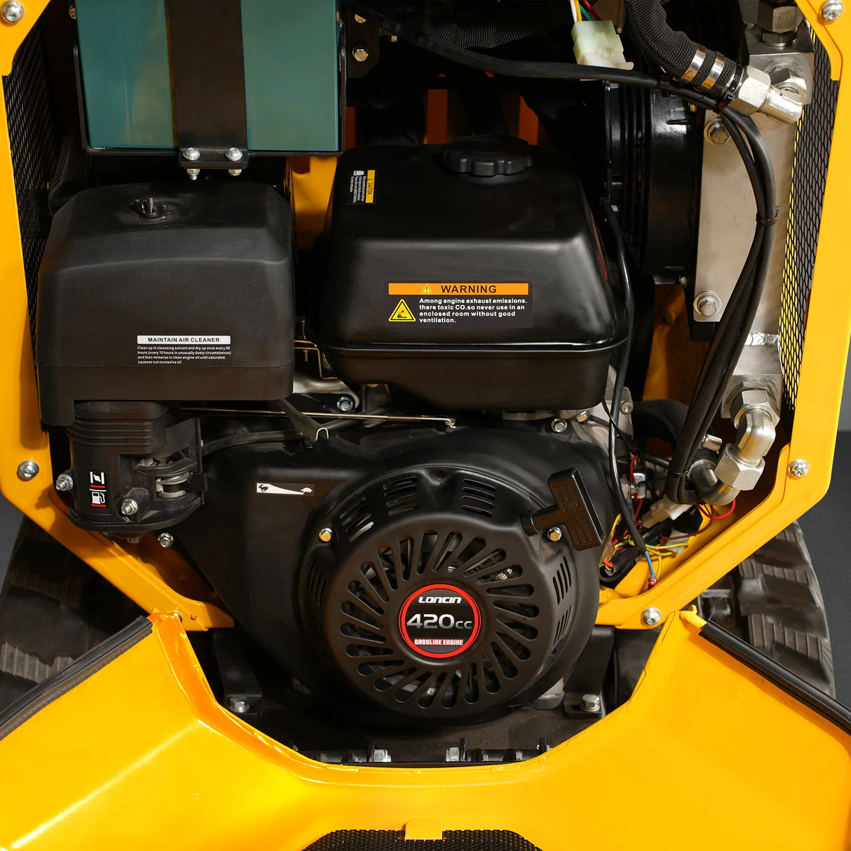 MechMaxx 1800lb 420cc E-start Gas Engine Stand-ON Hydraulic Track Dumper with Self-Loading , T80