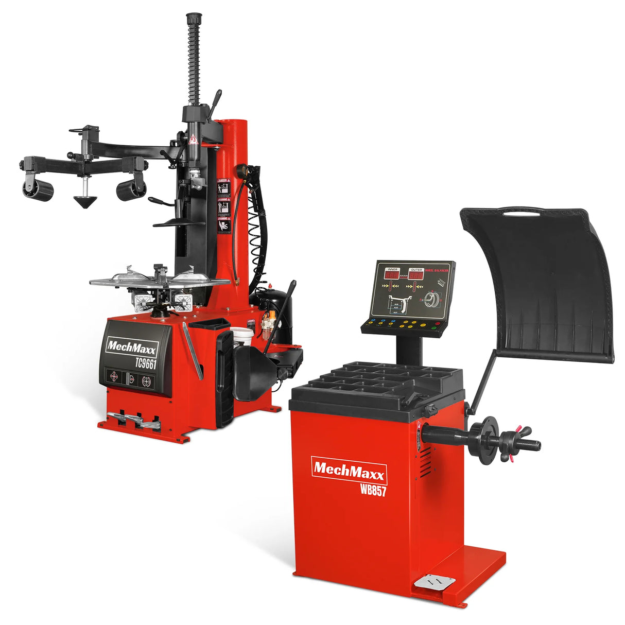 24" Rim Assist Arm Tire Changer Wheel Balancer Bundle, TC9661, WB857