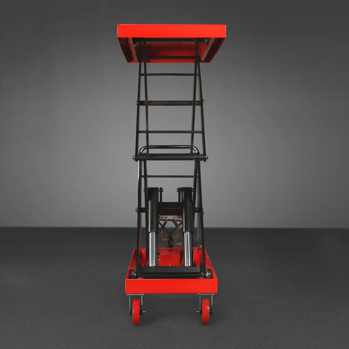 Mobile Double Scissor Lift Table Cart 2200lbs Capacity, Platform Size, 47.2" x 24", Height 66.9" , TFD22