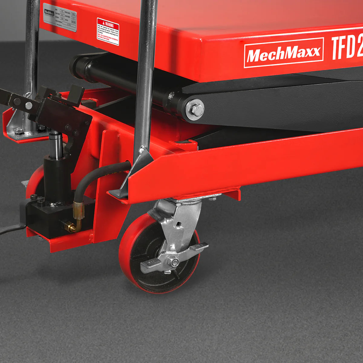 Mobile Double Scissor Lift Table Cart 2200lbs Capacity, Platform Size, 47.2" x 24", Height 66.9" , TFD22