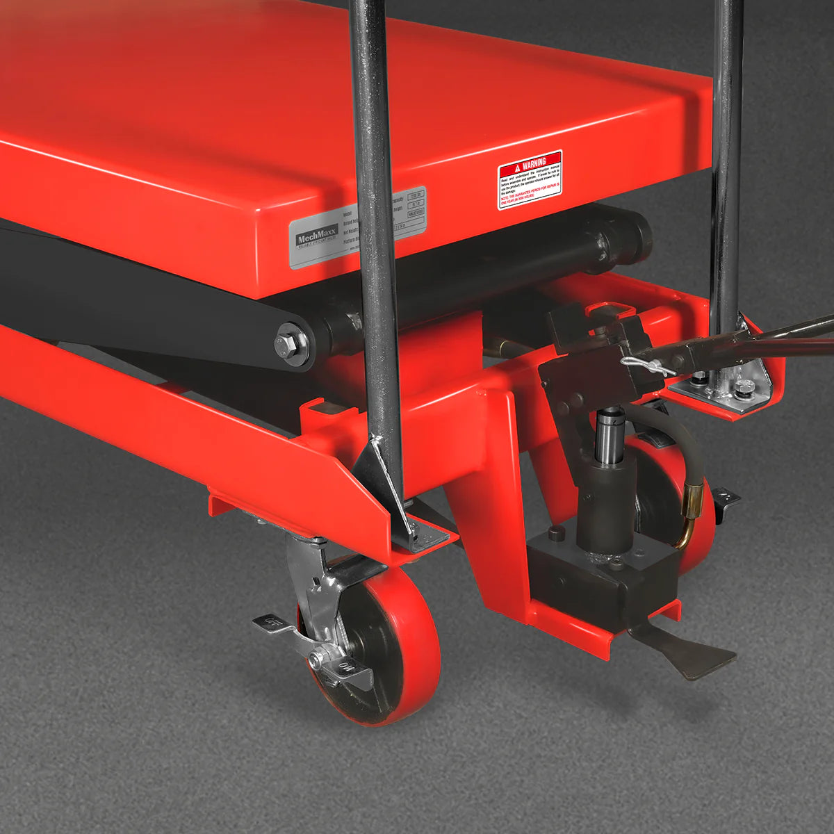 Mobile Double Scissor Lift Table Cart 2200lbs Capacity, Platform Size, 47.2" x 24", Height 66.9" , TFD22