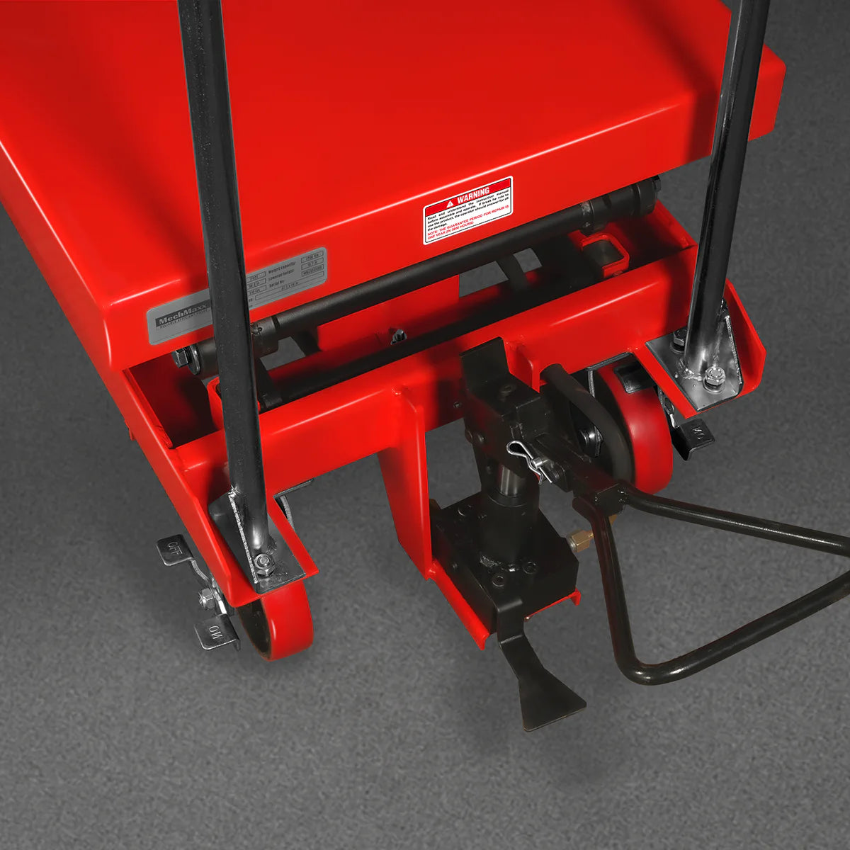 Mobile Double Scissor Lift Table Cart 2200lbs Capacity, Platform Size, 47.2" x 24", Height 66.9" , TFD22