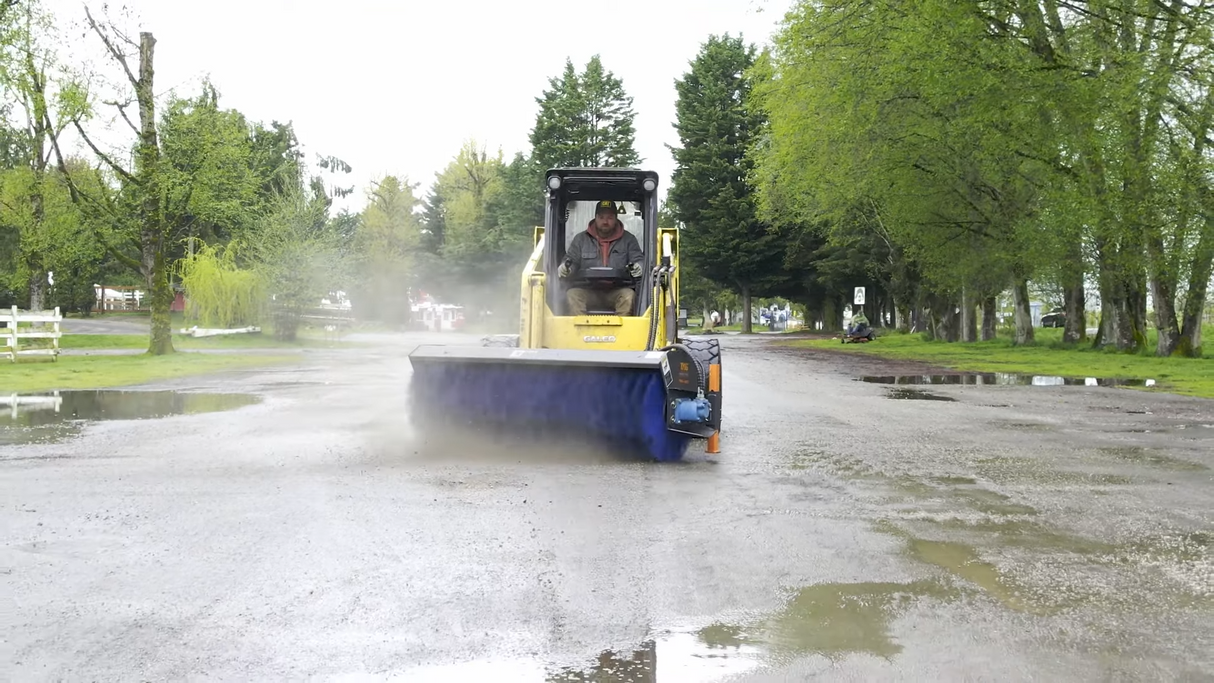 Ignite Attachments 84 in Skid Steer Hydraulic Angle Broom
