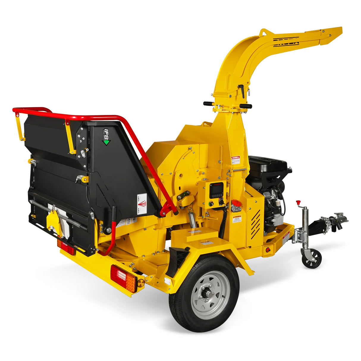 MechMaxx 35hp 1000cc ZONSEN E-Start 8 inch Gas Powered Commerical Wood Chipper with Intelligent Hydraulic Feeding System , CROBA TX1000