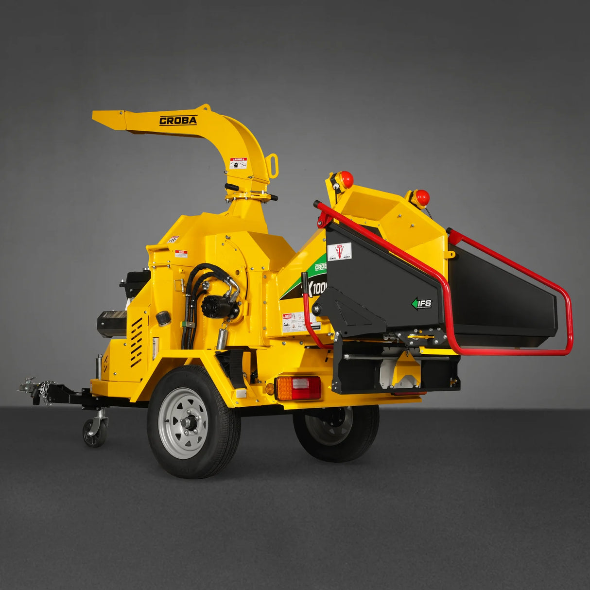 MechMaxx 35hp 1000cc ZONSEN E-Start 8 inch Gas Powered Commerical Wood Chipper with Intelligent Hydraulic Feeding System , CROBA TX1000