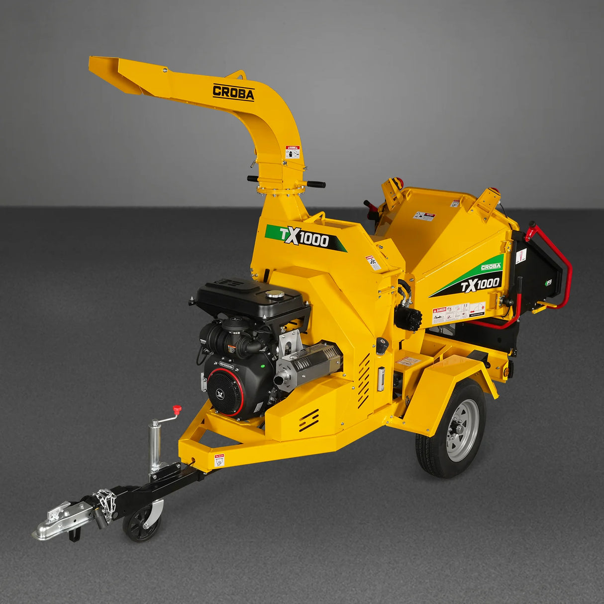 MechMaxx 35hp 1000cc ZONSEN E-Start 8 inch Gas Powered Commerical Wood Chipper with Intelligent Hydraulic Feeding System , CROBA TX1000