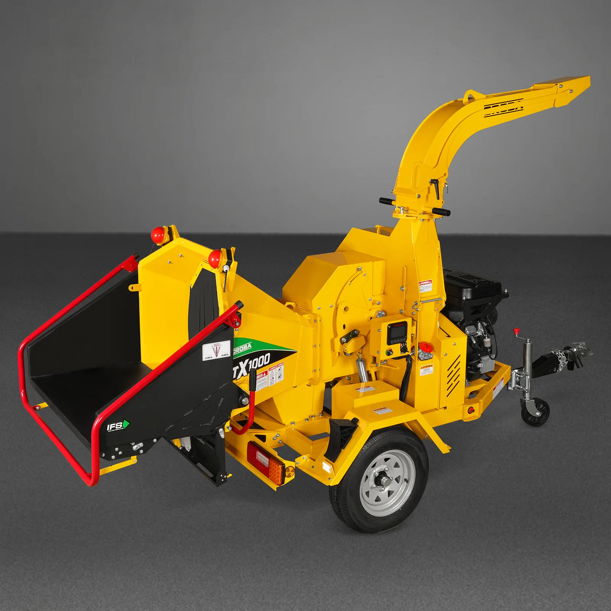 MechMaxx 35hp 1000cc ZONSEN E-Start 8 inch Gas Powered Commerical Wood Chipper with Intelligent Hydraulic Feeding System , CROBA TX1000