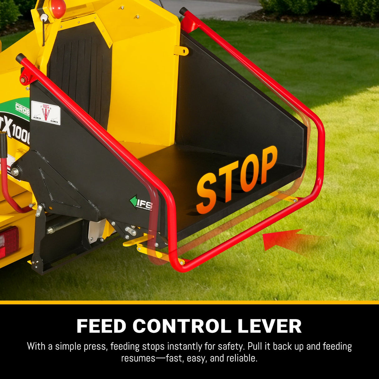 MechMaxx 35hp 1000cc ZONSEN E-Start 8 inch Gas Powered Commerical Wood Chipper with Intelligent Hydraulic Feeding System , CROBA TX1000