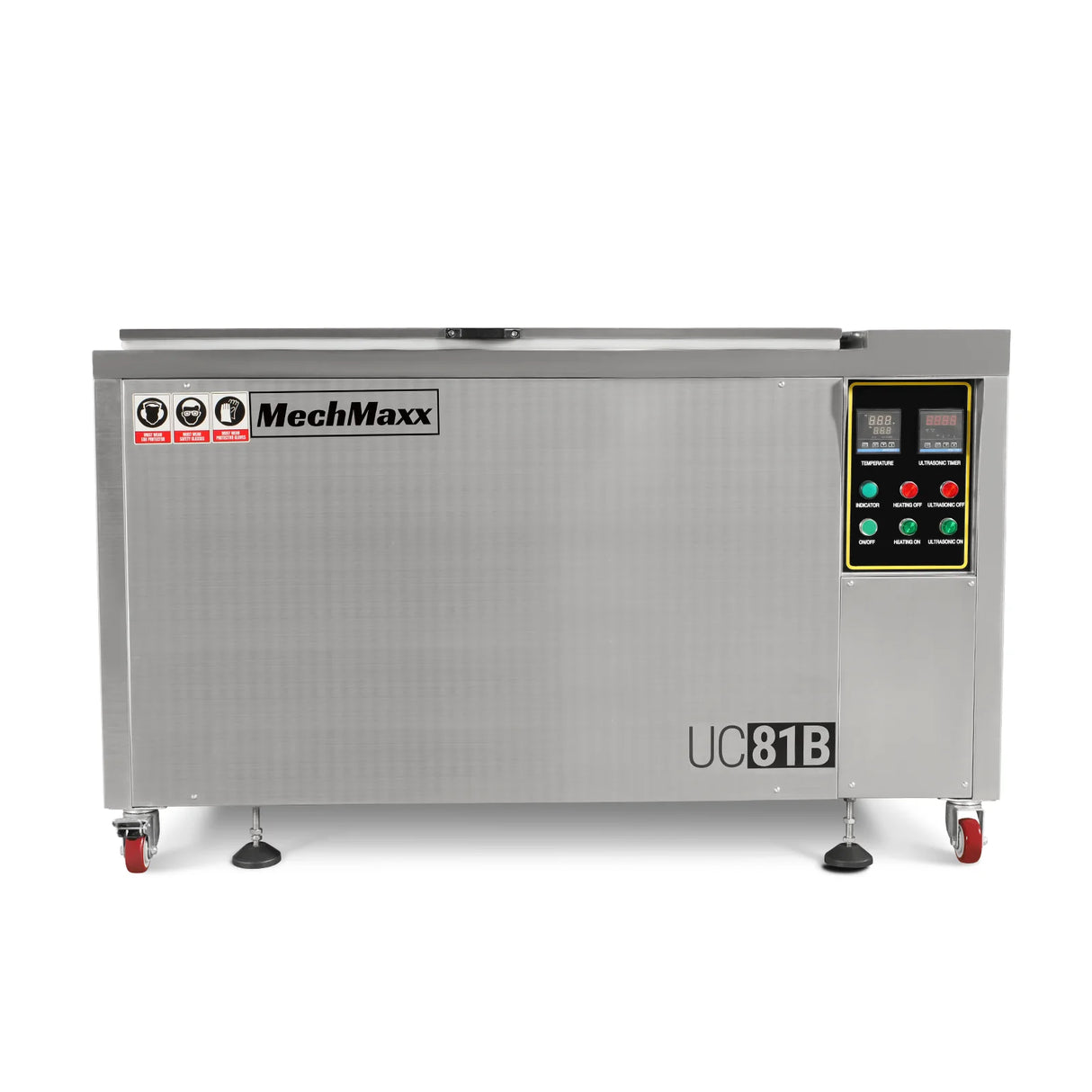 81 Gal / 308L Heavy Duty Industrial Ultrasonic Parts Washer, 28kHz 40 Transducers, SS304 Tank, 10kW Heater, 208–240V 3 Phase Power
