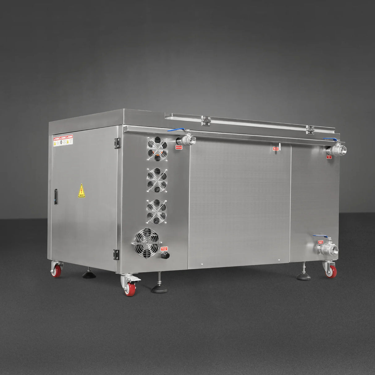 81 Gal / 308L Heavy Duty Industrial Ultrasonic Parts Washer, 28kHz 40 Transducers, SS304 Tank, 10kW Heater, 208–240V 3 Phase Power