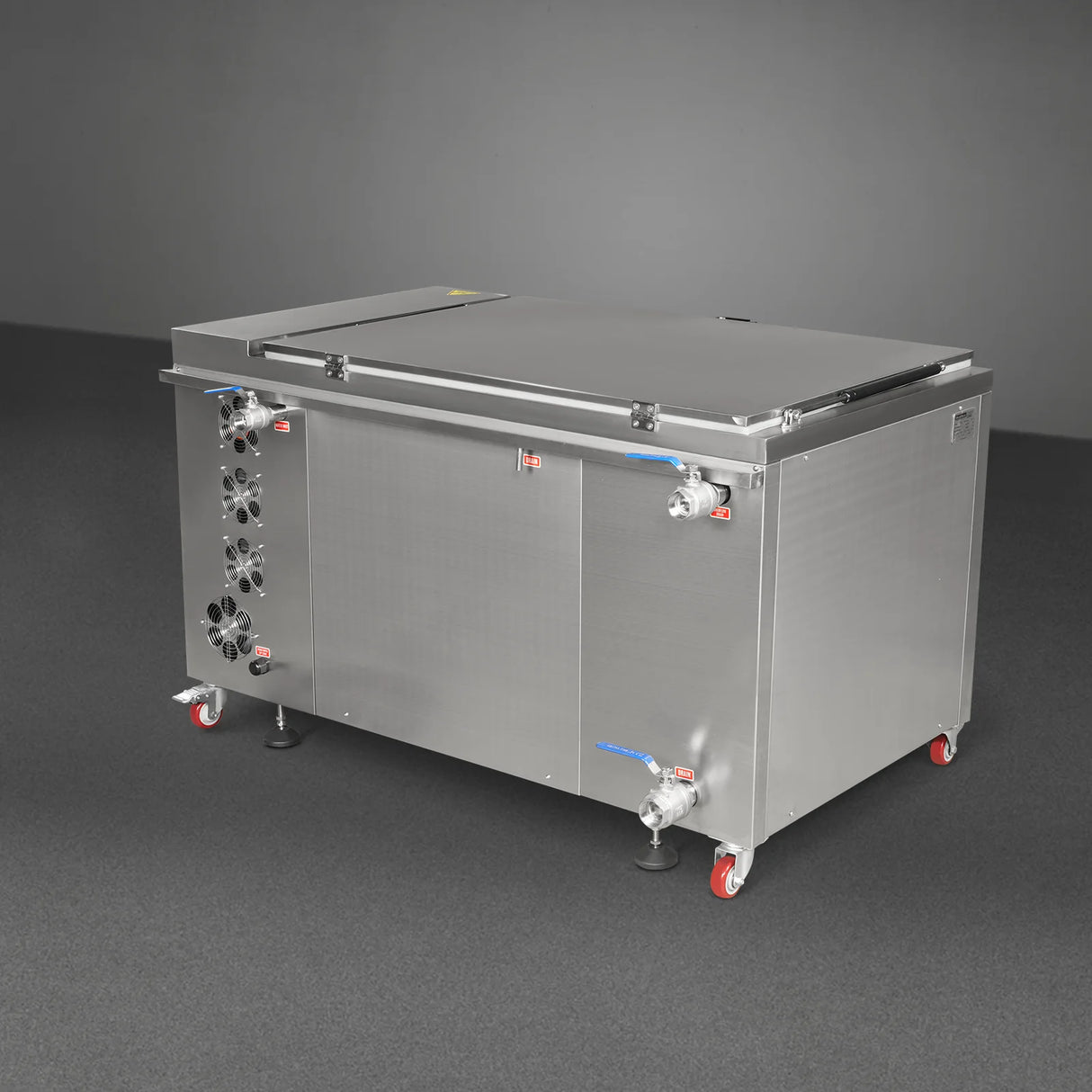 81 Gal / 308L Heavy Duty Industrial Ultrasonic Parts Washer, 28kHz 40 Transducers, SS304 Tank, 10kW Heater, 208–240V 3 Phase Power