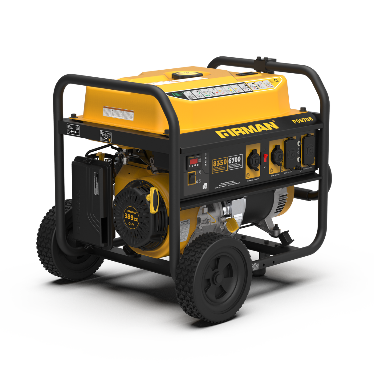 Gas Portable Generator 8350W Recoil Start 120/240V
