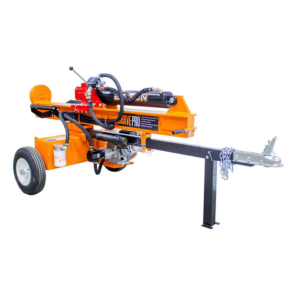 Brave Tow Behind Log Splitter 24-Ton Vertical/Horizontal Portable Gas with Honda GX160