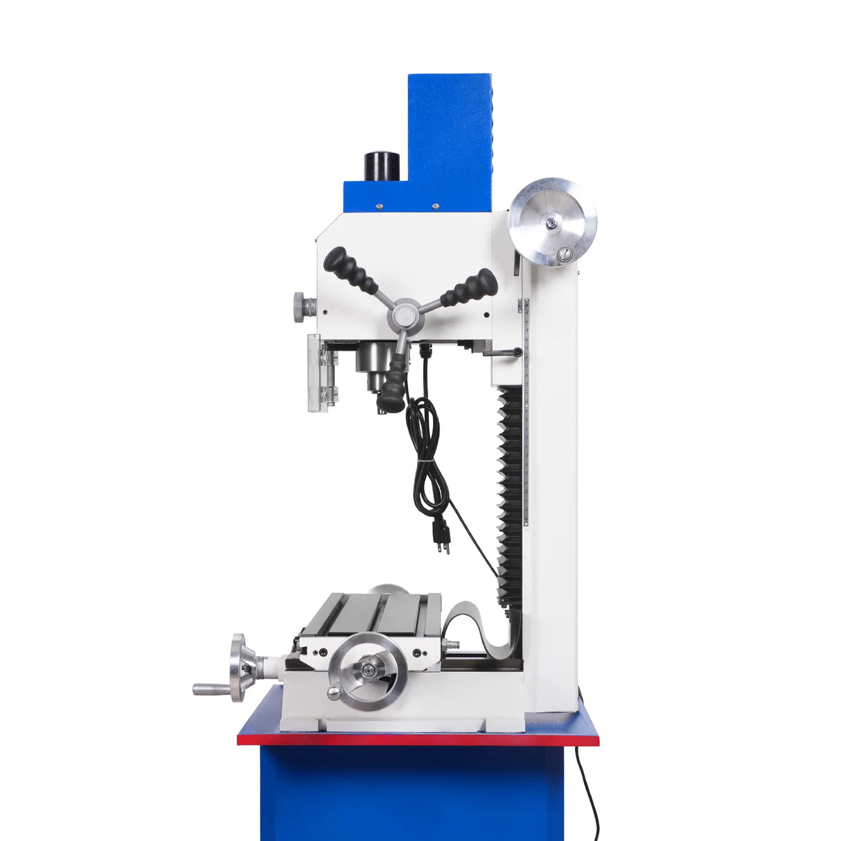 MechMaxx 7‘’ x 27-1/2‘’ Benchtop Mini Mill Drill Machine, Variable Speed, Brshless Motor, R8 Spindle, 1.5 HP, 110V, Compact Milling Drilling Tool for Garage Shop, DIY Metalworking without Stand VM25L