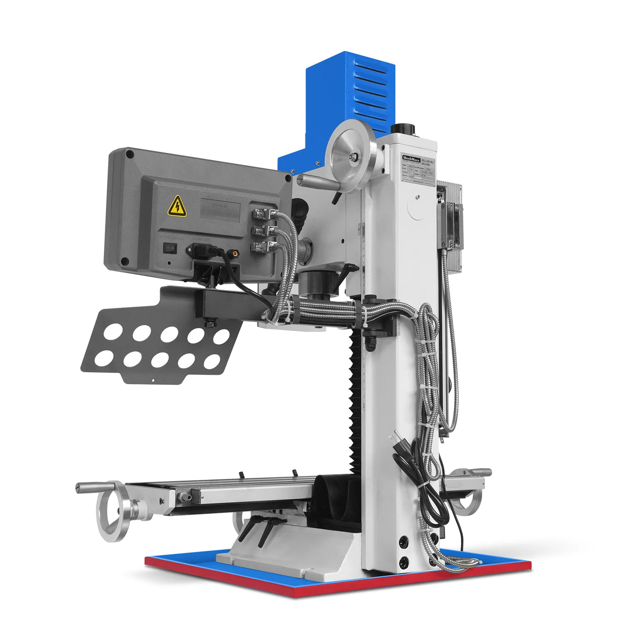 MechMaxx 8-1/4"x33'' Industrial Benchtop Mill Drill Machine with DRO, Variable Speed, Brushless Motor, R8 Spindle, 2 HP, 110V, Compact Milling Drilling Tool for Garage Shop, DIY Metalworking without Stand VM32LD