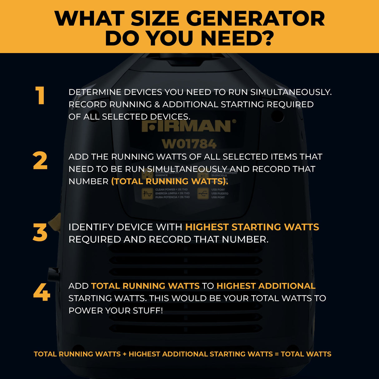 Inverter Portable Generator 2100W Recoil Start