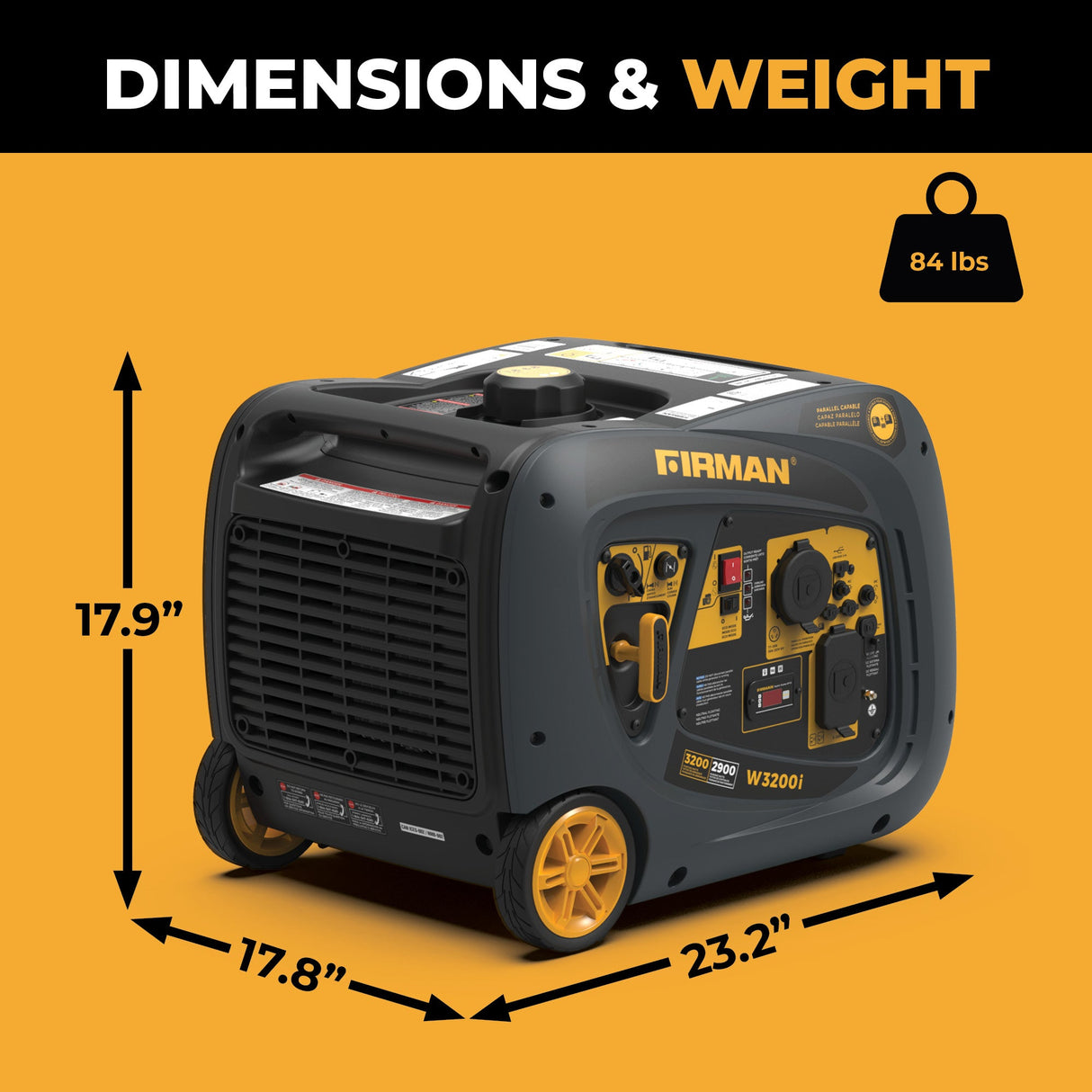 Inverter Portable Generator 3200W Recoil Start