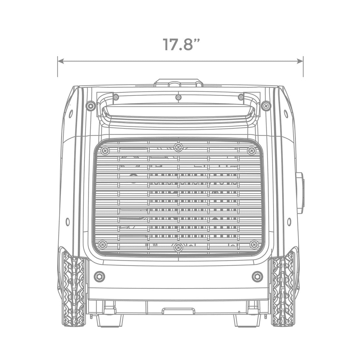 Refurbished Inverter Gas Portable Generator 3300W Recoil Start