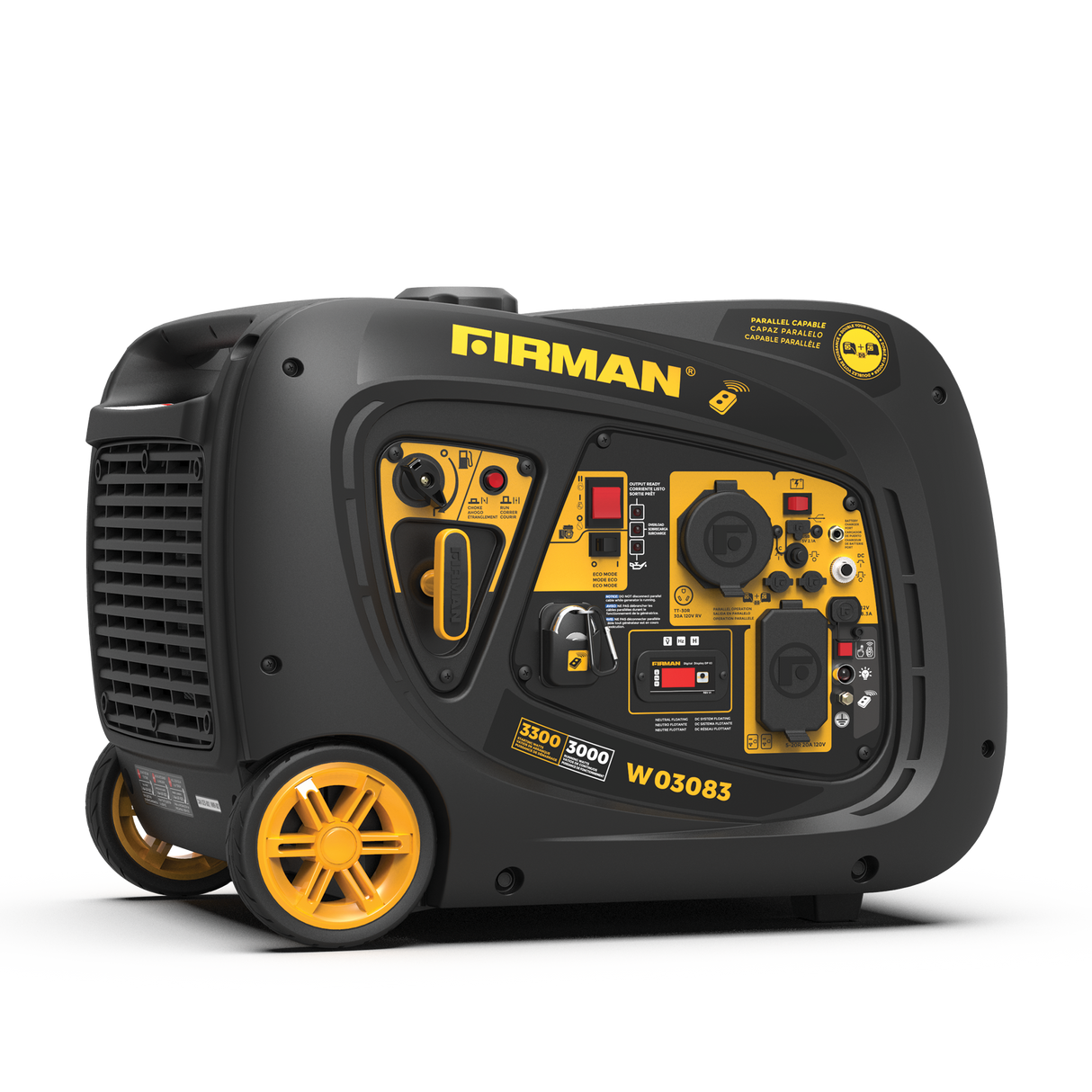 Refurbished Inverter Gas Portable Generator 3300W Recoil Start