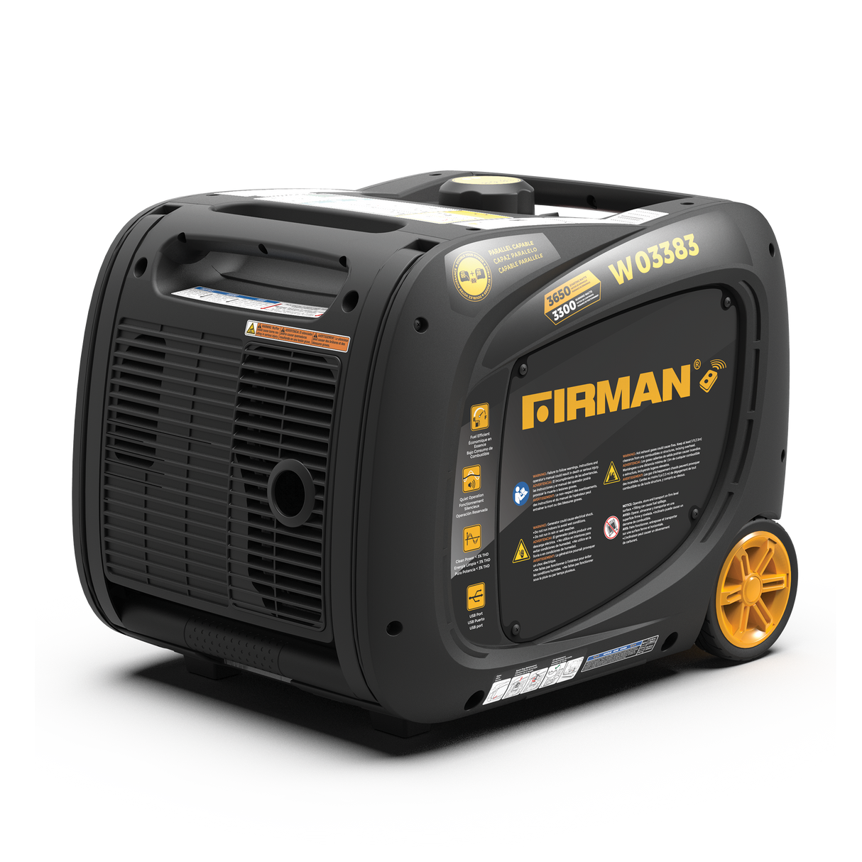 Refurbished Inverter Portable Generator 3650W Remote Start