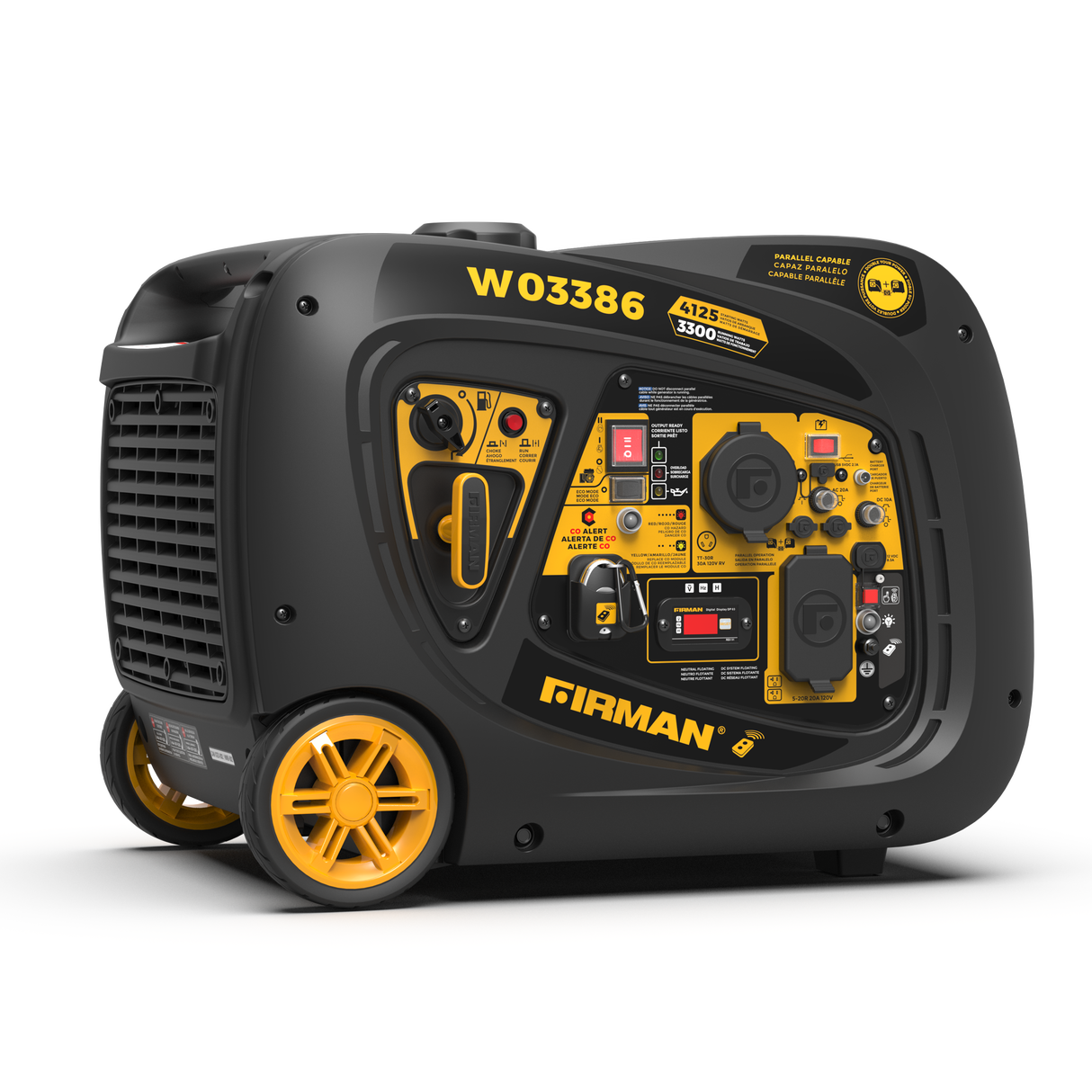 Inverter Portable Generator 4125W Remote Start with CO ALERT