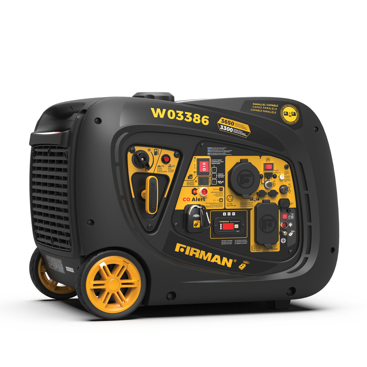 Refurbished Inverter Portable Generator 3650W Remote Start with CO ALERT