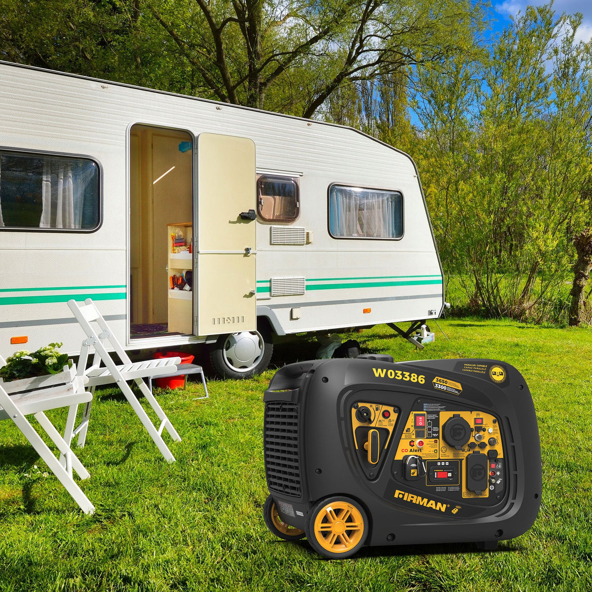 Inverter Portable Generator 4125W Remote Start with CO ALERT