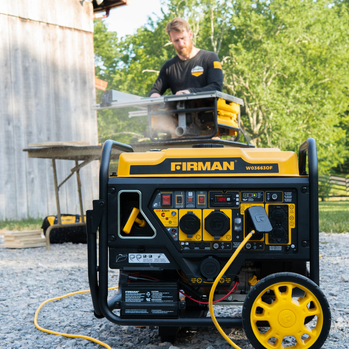 Inverter Open Frame Portable Generator 4500W Remote Start with CO Alert