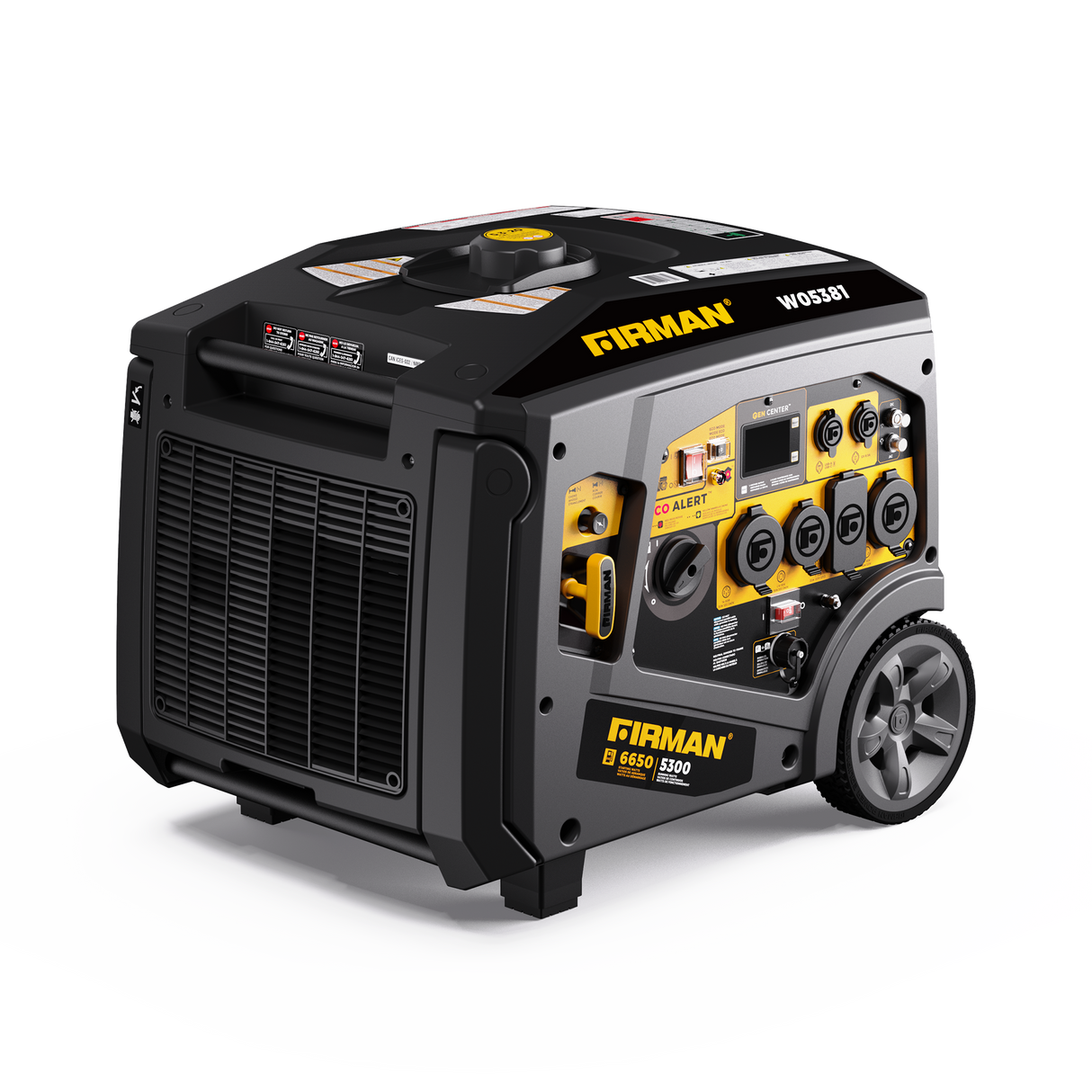 Gas Inverter Portable Generator 6650/5300 Watt 120/240V CO Alert