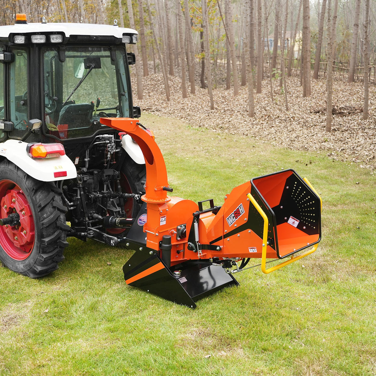 6" 3 Point Hydraulic Feeding PTO Wood Chipper for 20-50HP Tractor, WC68H