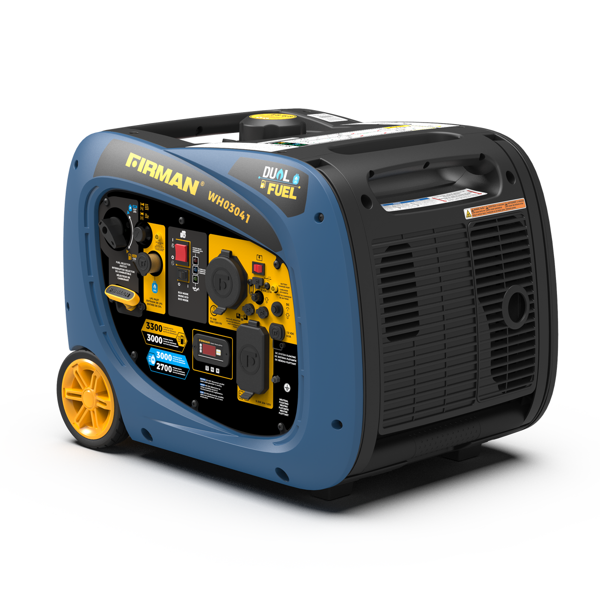 Dual Fuel Inverter Portable Generator 3300W Recoil Start