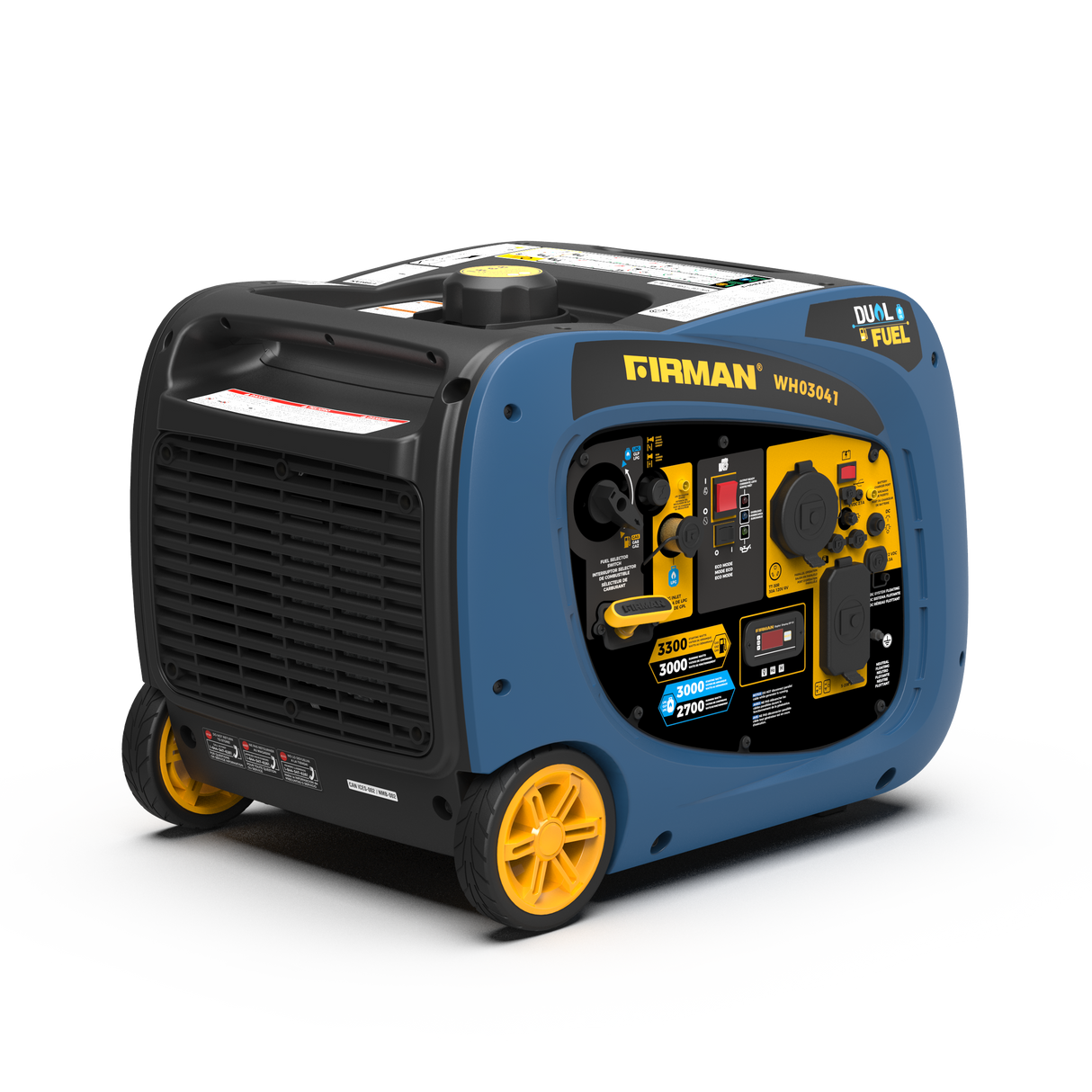 Dual Fuel Inverter Portable Generator 3300W Recoil Start