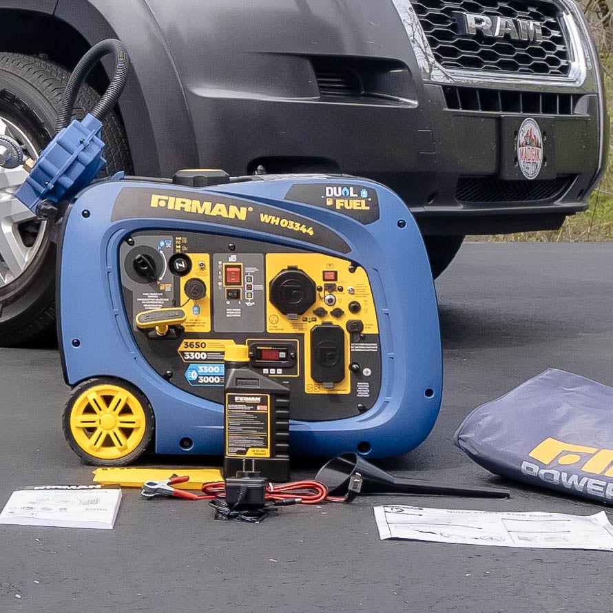 Dual Fuel Inverter Portable Generator 4125W Electric Start