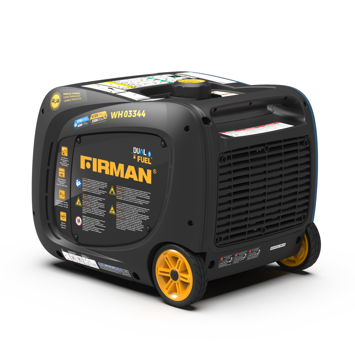 Dual Fuel Inverter Portable Generator 4125W Electric Start