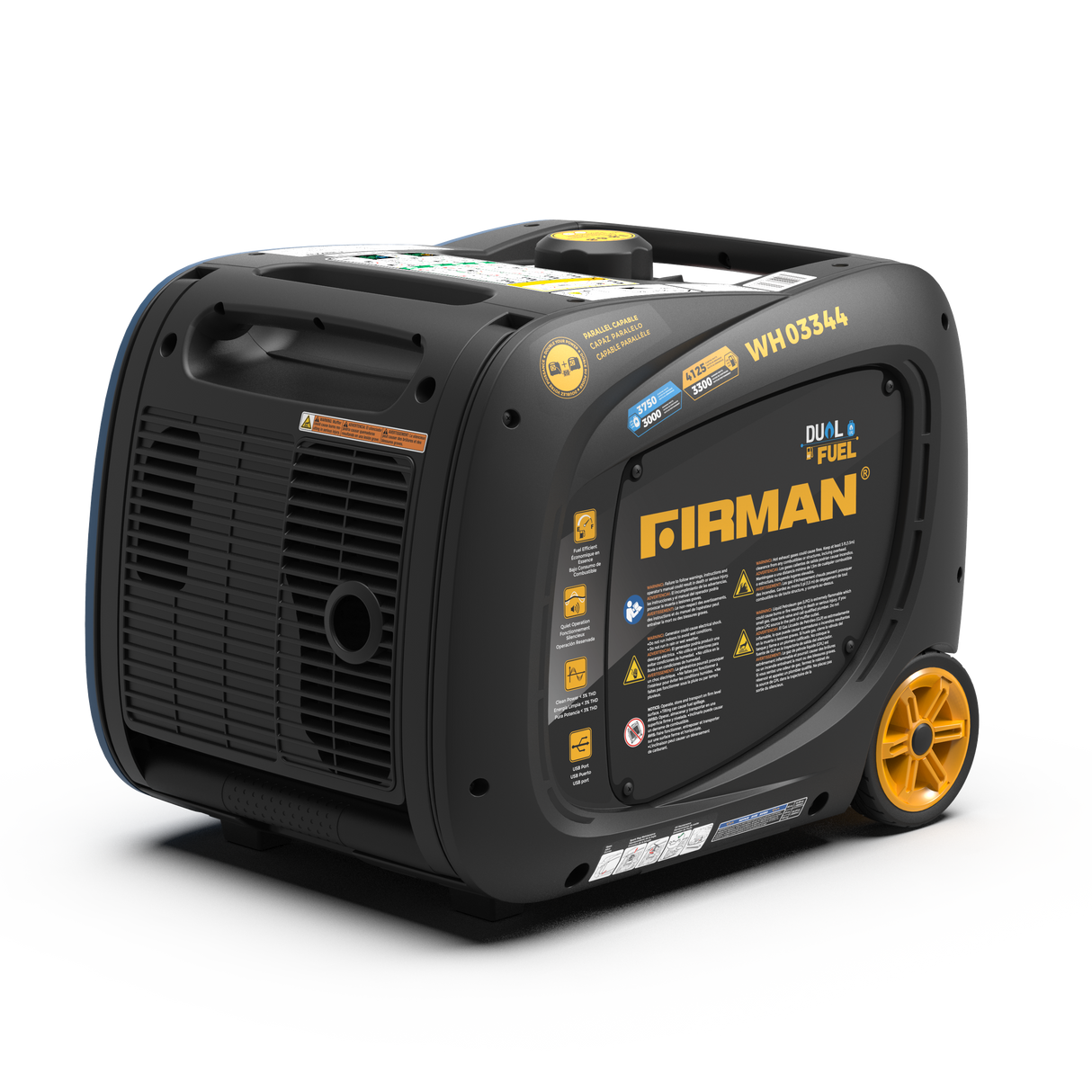 Dual Fuel Inverter Portable Generator 4125W Electric Start